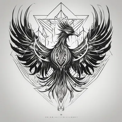 Geometric style Phoenix Tattoo Meaning and Designs in 2025 & free generation about elegant phoenix rising and elegant phoenix rising