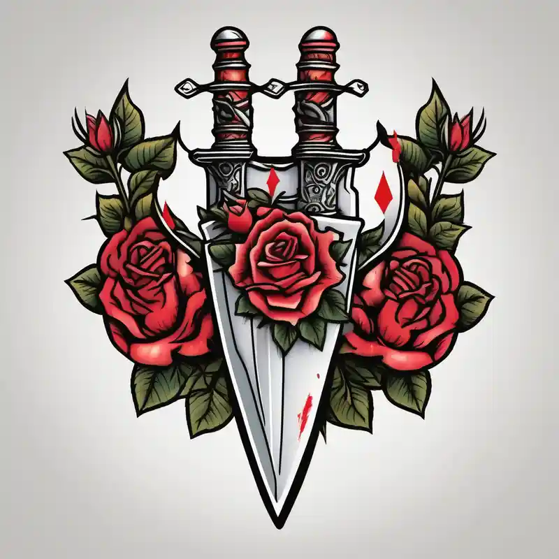 old school style Tattoo and Piercing Shop Tattoo Ideas in 2025 about dagger piercing a heart with roses and-piercing-shop and dagger piercing a heart with roses and-piercing-shop