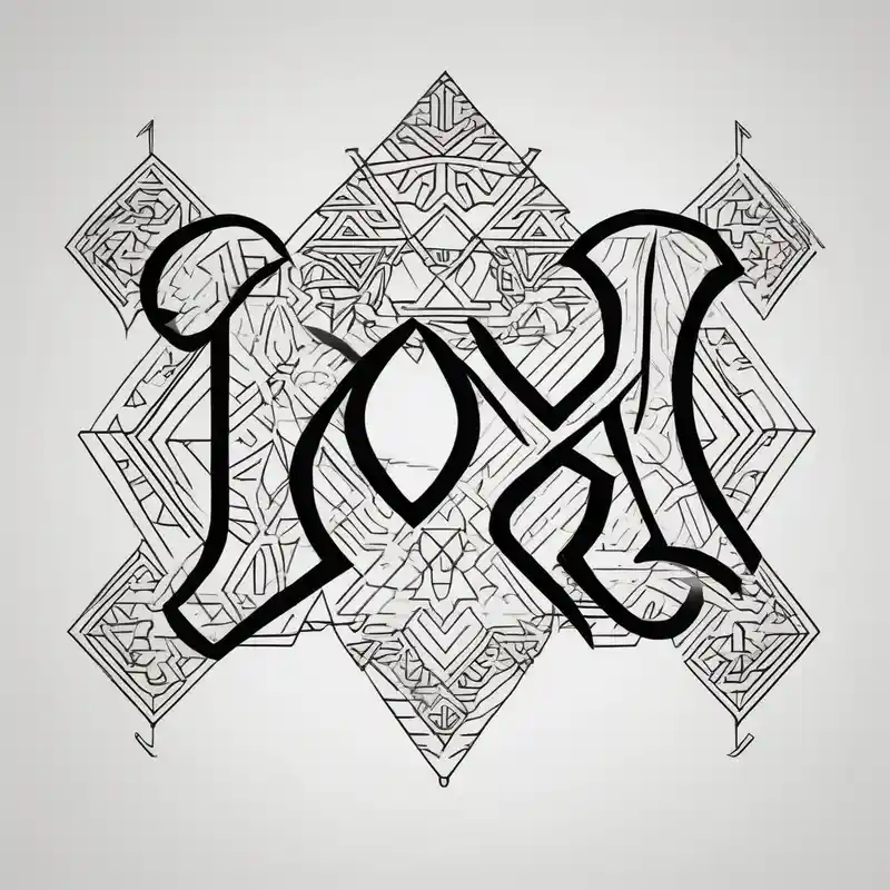 geometric style Idées de tatouages Arial Bold en 2025 about the word ox in bold letters with jamaican designs behind it arial-bold and the word ox in bold letters with jamaican designs behind it arial-bold