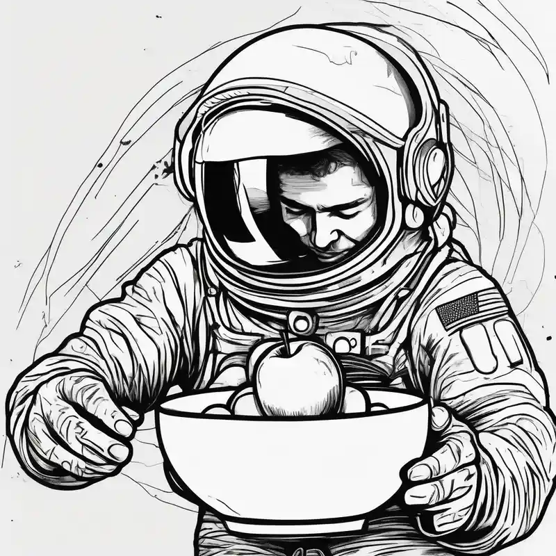 sketch style Idées de tatouages Roi et Reine en 2025 about astronaut picking an apple and astronaut picking an apple