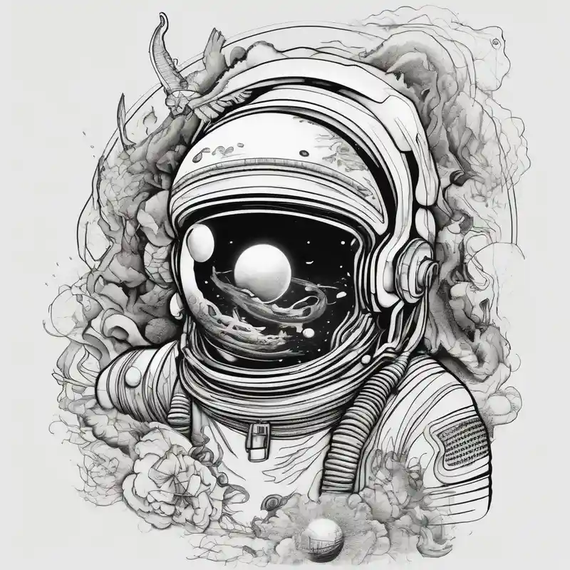 surreal style Ideas de tatuajes de astronautas en 2025 about Astronaut sucking dick and Astronaut sucking dick