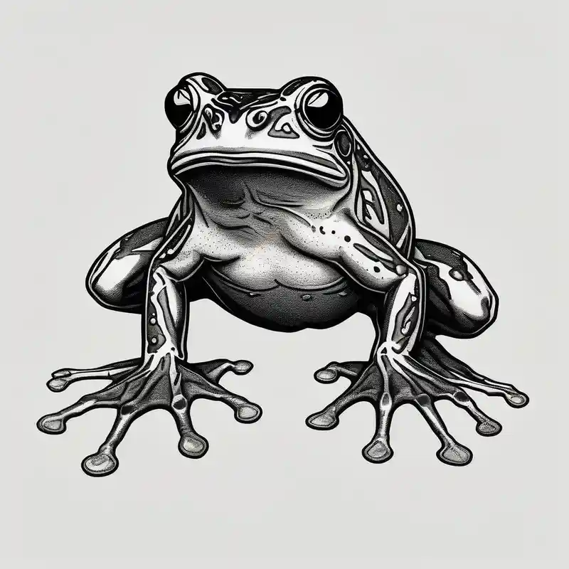 blackwork style Attack on Titan Tattoo Ideas in 2025 about frog attack attack-on-titan and frog attack attack-on-titan