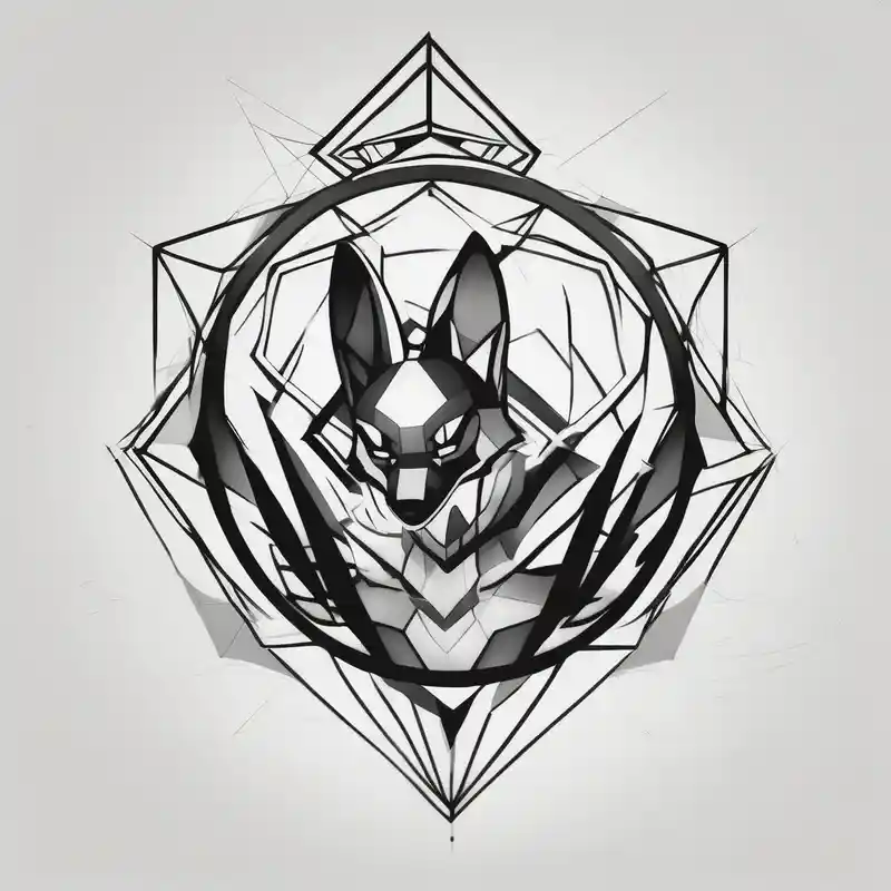 geometric style Ideas de tatuajes de Attack on Titan en 2025 about Lucario attacking with Aura Sphere attack-on-titan and Lucario attacking with Aura Sphere attack-on-titan