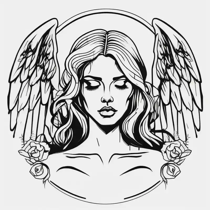 minimalist style Beautiful Sleeve Tattoo Ideas in 2025 about Beautiful woman angel crying over a tombstone beautiful-sleeve and Beautiful woman angel crying over a tombstone beautiful-sleeve