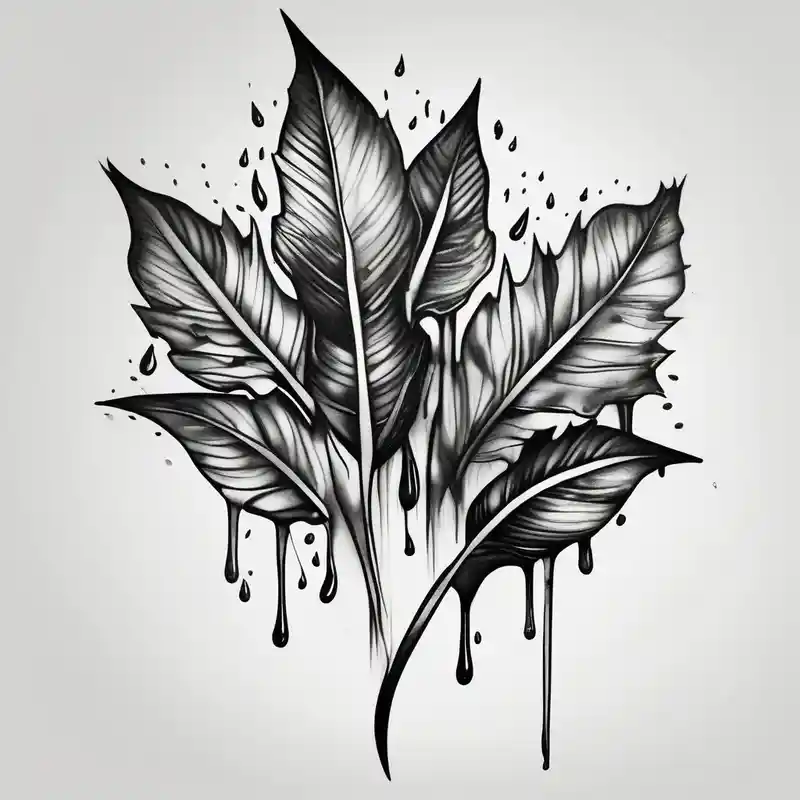 realistic style Mejores ideas de tatuajes e tinta para tatuajes en 2025 about leaves dripping with ink around penis best-ink and leaves dripping with ink around penis best-ink