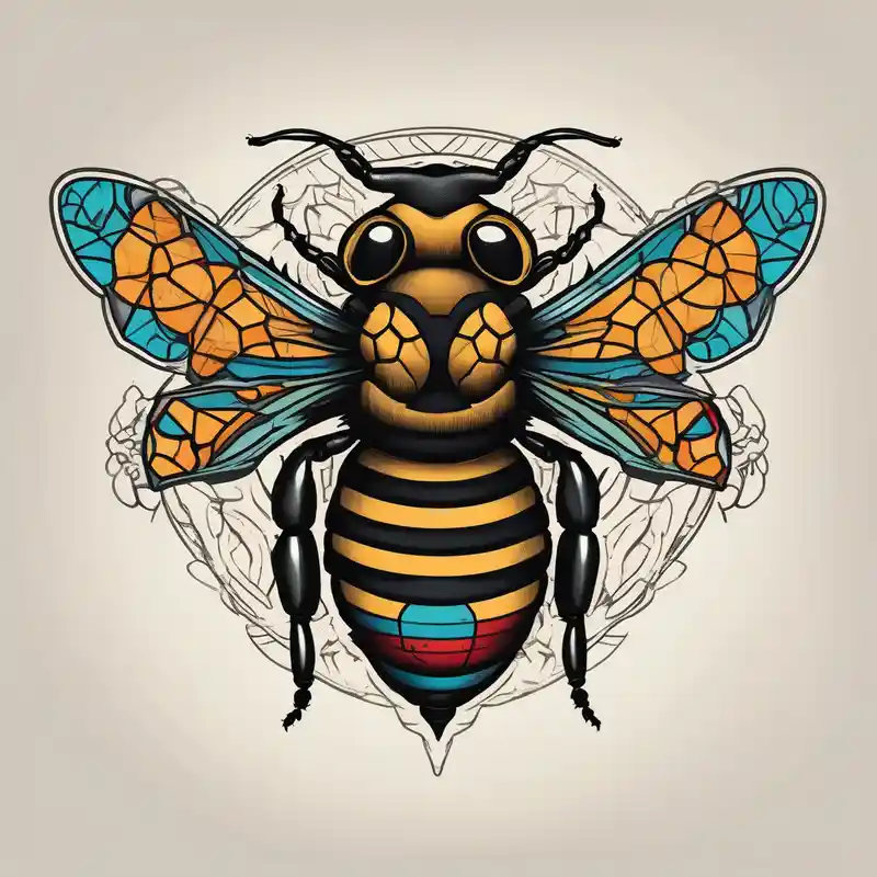 old school style Mejores ideas de tatuajes e tinta para tatuajes en 2025 about A bee symbolizing facing fears and best friendship with the letter b with it best-ink and A bee symbolizing facing fears and best friendship with the letter b with it best-ink