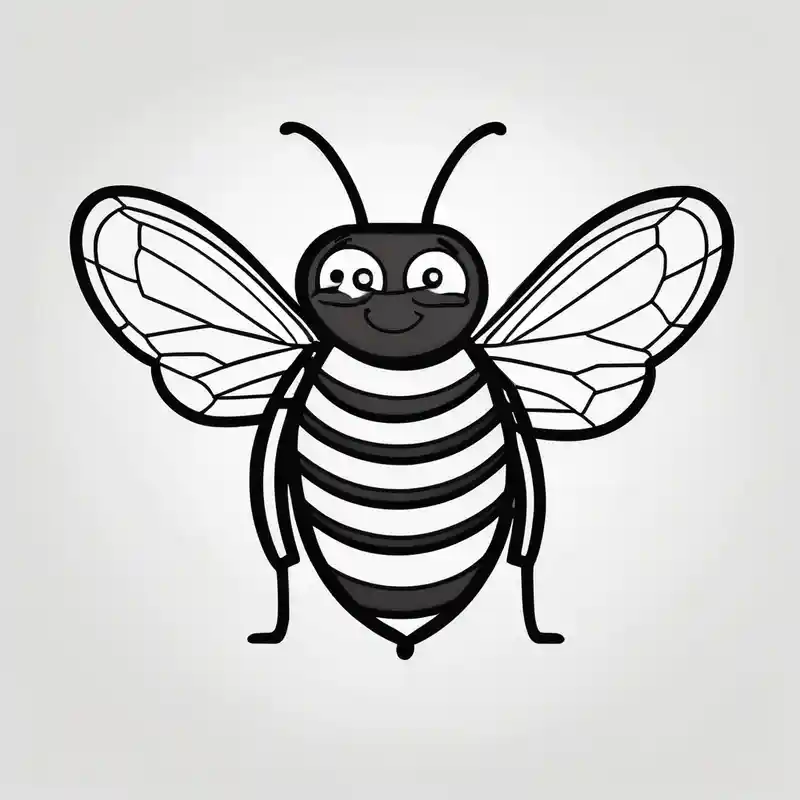 cartoon style Best Numbing Cream for Tattoos in 2025 about A bee symbolizing facing fears and best friendship with the letter b next to it best-ink and A bee symbolizing facing fears and best friendship with the letter b next to it best-ink