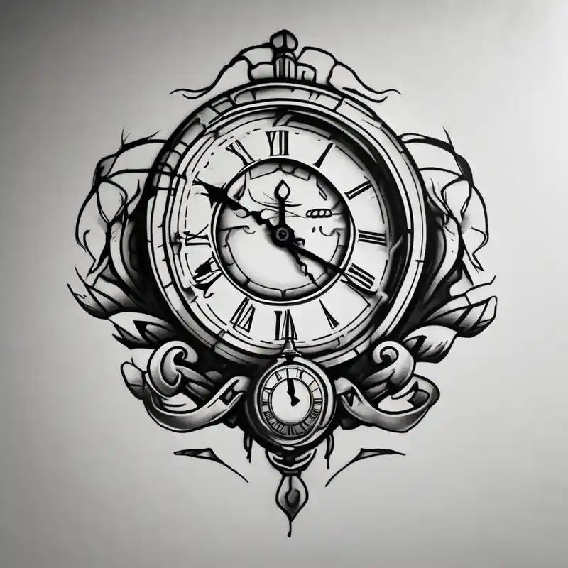 cartoon style Clock Tattoo Ideas in 2024 about draw me a tattoo with an old clock and shadows of roman numerals are in the background. it is a tattoo located on the left shoulder of a man. it is black and white. Il représente le temps qui passe black-lotus and draw me a tattoo with an old clock and shadows of roman numerals are in the background. it is a tattoo located on the left shoulder of a man. it is black and white. Il représente le temps qui passe black-lotus