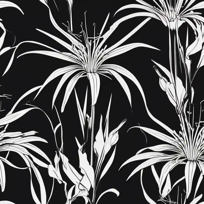 minimalist style Idées de tatouages de l'équipe fantôme Spider en 2025 about sketch blackwork sleeve white spider lilies on black background and sketch blackwork sleeve white spider lilies on black background