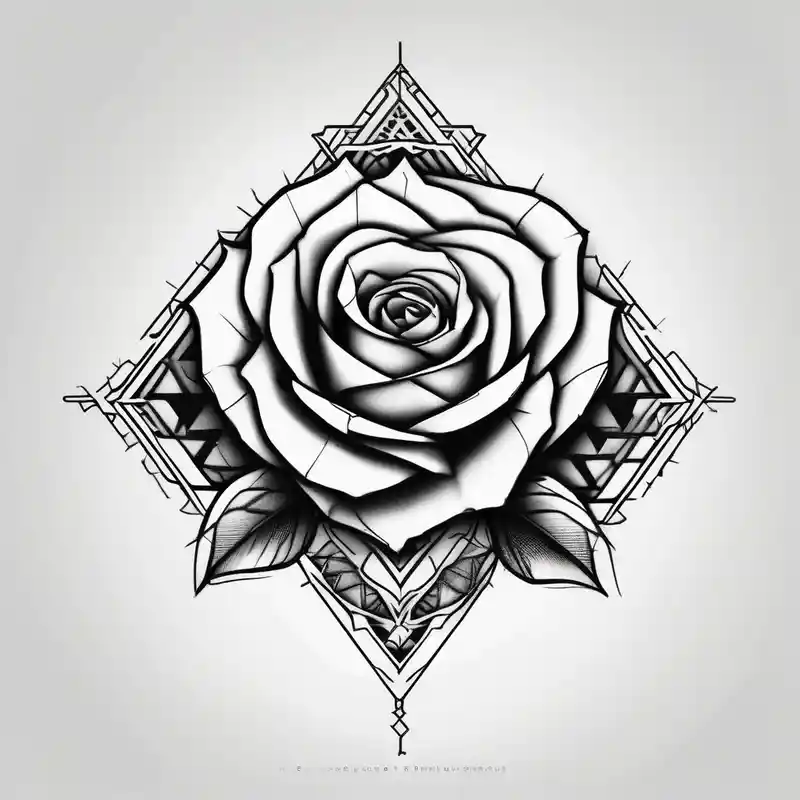 geometric style Boob Tattoo Ideas in 2025 about small rose under boob and small rose under boob