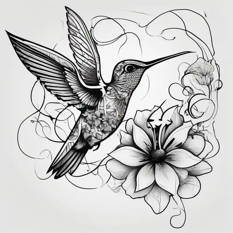 surreal style Boob Tattoo Ideas in 2025 about Humming bird and flower for placement on side boob and Humming bird and flower for placement on side boob