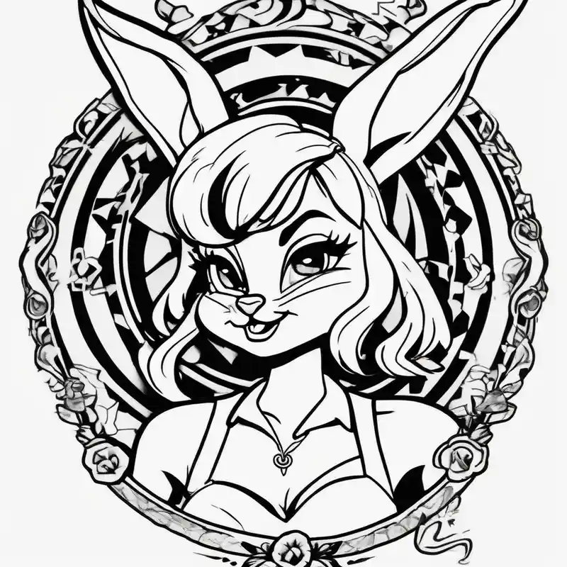 old school style Bunny Tattoo Ideas in 2025 about Lola Bunny and Lola Bunny