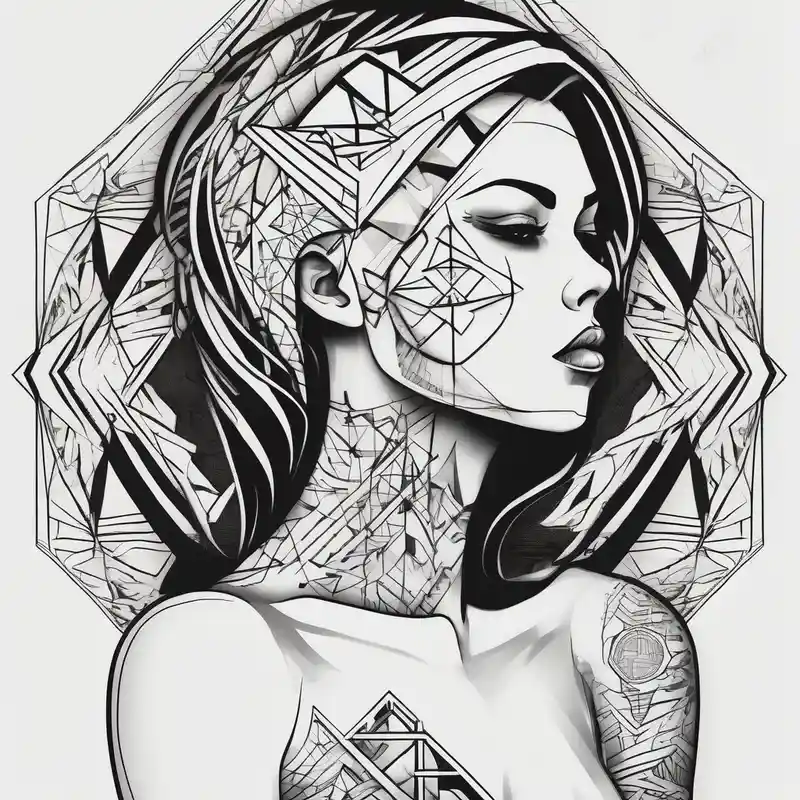 geometric style セクシーな女性とタトゥー 2025年のタトゥーアイデア about Sexy tattooed women butterfly svg and Sexy tattooed women butterfly svg