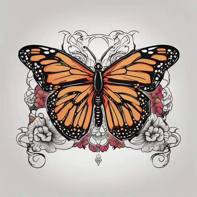 japanese style tattooDescriptions.monarch-butterfly-tattoo.title about monarch butterfly representing grandparents and monarch butterfly representing grandparents