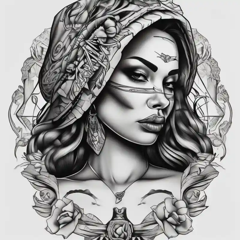 realistic style Chicano Tattoo Ideas in 2025 about Donna chicano and Donna chicano