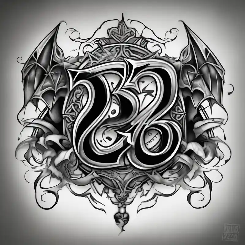 black and white style Ideas de tatuajes "No Regrets" en 2025 about numero 23 chicano ghotico and numero 23 chicano ghotico