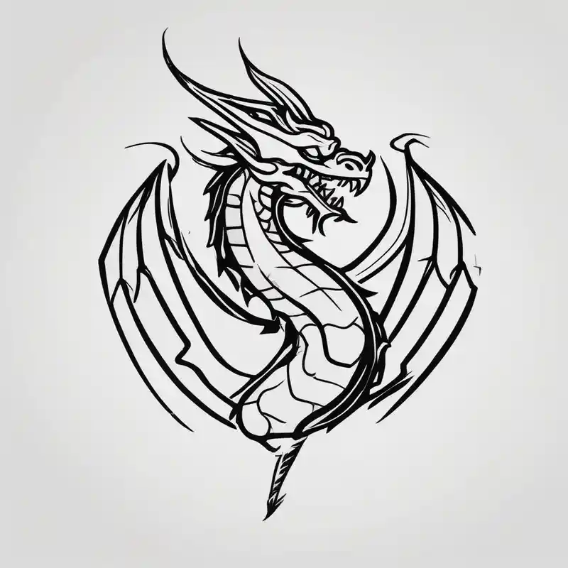 minimalist style Dragon Tattoo Ideas in 2024 about men thigh welsh dragon christian-for-men and men thigh welsh dragon christian-for-men