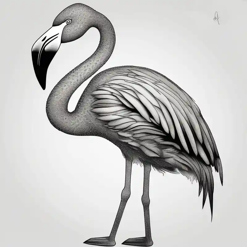 dotwork style Cute Tattoo Ideas in 2025 about cute flamingo cute-ideas and cute flamingo cute-ideas