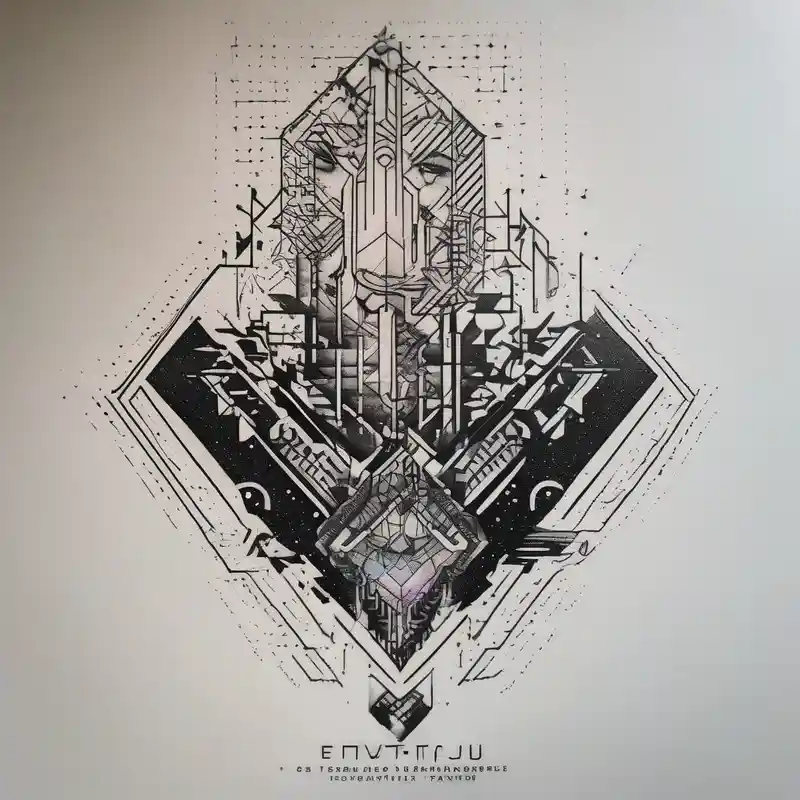 dotwork style Cyberpunk Tattoo Ideas in 2025 about cyberpunk 2077 and hand tattoo