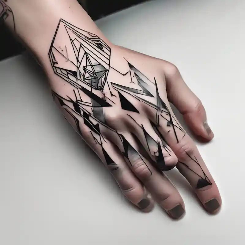 watercolor style Cyberpunk Tattoo Ideas in 2025 about cyberpunk 2077 and hand tattoo