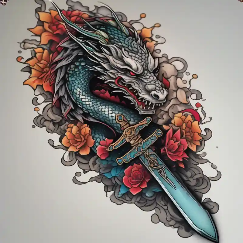 dotwork style Tattoo Wrap Tattoo Ideas in 2025 about sword wrapped around by japeness drake and sword wrapped around by japeness drake