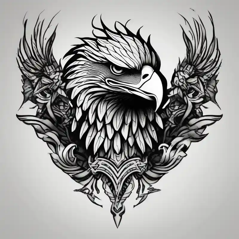 blackwork style Tattoo Drawing Ideas in 2025 & free generation about Basic drawed eagle drawings and Basic drawed eagle drawings