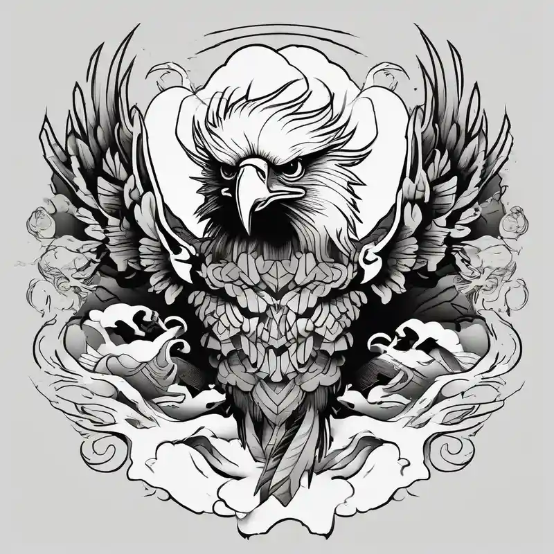 japanese style Tattoo Drawing Ideas in 2025 & free generation about Basic drawed eagle drawings and Basic drawed eagle drawings