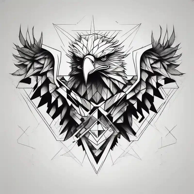 geometric style Tattoo Drawing Ideas in 2025 & free generation about Basic drawed eagle drawings and Basic drawed eagle drawings