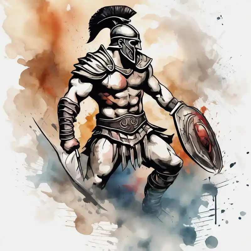 watercolor style Elderly People Tattoos: A Comprehensive Guide about Gladiator in arena consilium capit no images of people elderly-people and Gladiator in arena consilium capit no images of people elderly-people