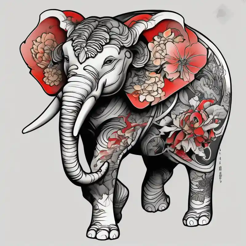 japanese style Elephant Tattoo Ideas in 2025 about cute Elephant and cute Elephant