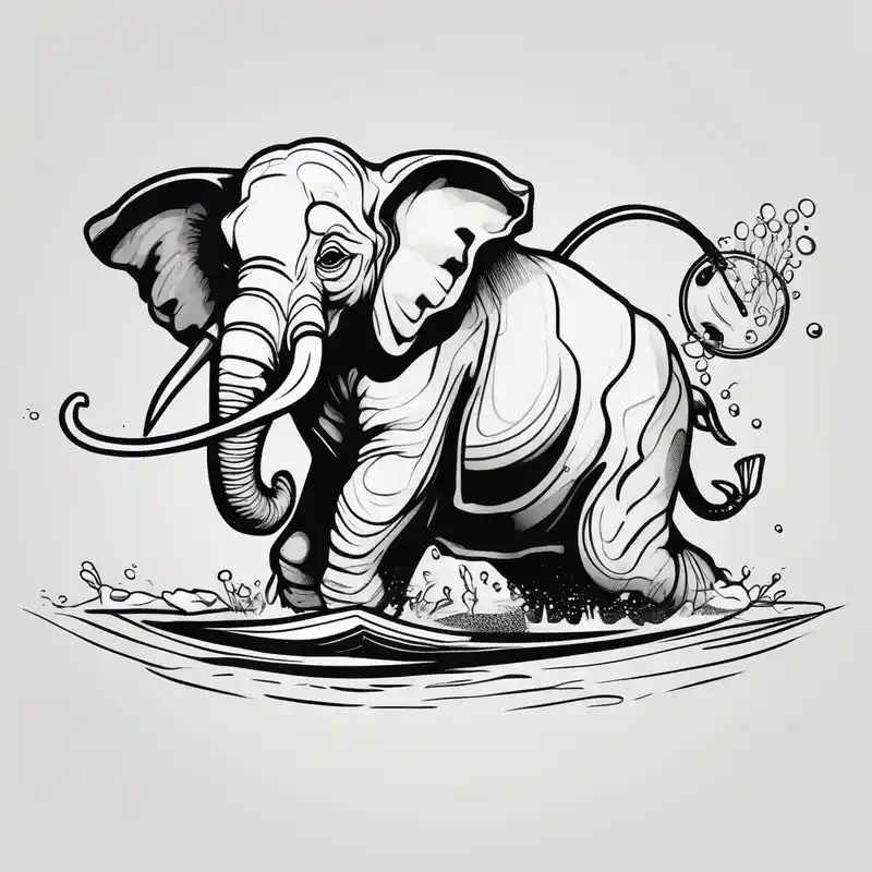 cartoon style Fishing Tattoo Ideas in 2025 about elephant
fishing
diving
plunging and elephant
fishing
diving
plunging