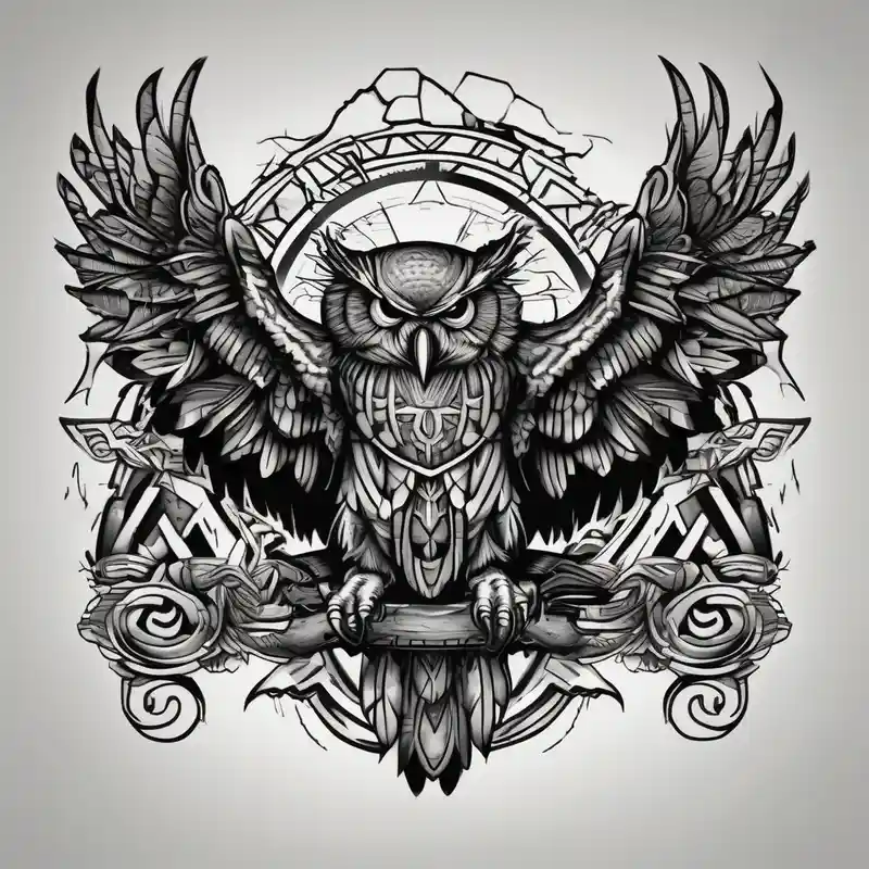 old school style Crow Tattoo Ideas in 2025 about owl vs crow vs eagle vs elephant and owl vs crow vs eagle vs elephant