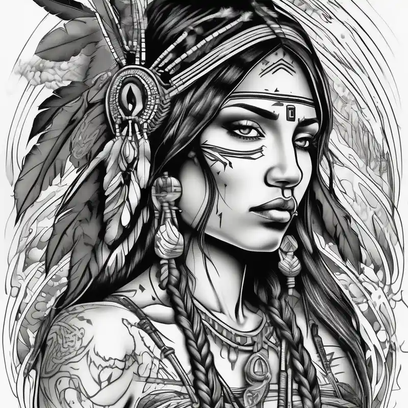 japanese style Ideas de tatuajes de Ver No Mal, Oír No Mal, Hablar No Mal en 2025 about A native American Indian woman by a waterfall she is Aquarius water barrer she has tattoos and her eyes can see right through you eyelid-eyes and A native American Indian woman by a waterfall she is Aquarius water barrer she has tattoos and her eyes can see right through you eyelid-eyes