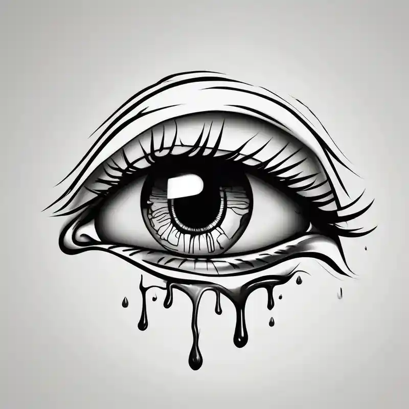 cartoon style tattooDescriptions.aged-tattoos-on-elderly.title about Realistic eye crying tears of tragedy death and betrayal eyelid-eyes and Realistic eye crying tears of tragedy death and betrayal eyelid-eyes