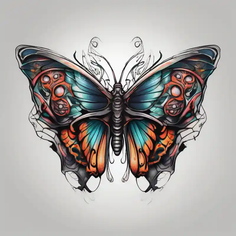 realistic style Butterfly Tattoo Ideas in 2024 about butterfly wings with scary eyes pattern eyelid-eyes and butterfly wings with scary eyes pattern eyelid-eyes