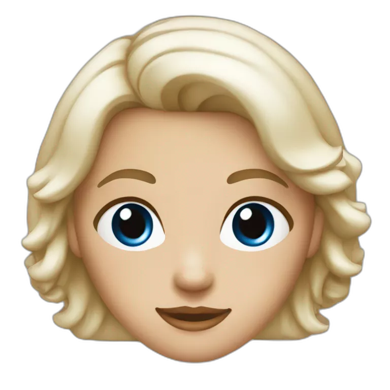 fille blanche avec cheveux au carré bruns et yeux bleus