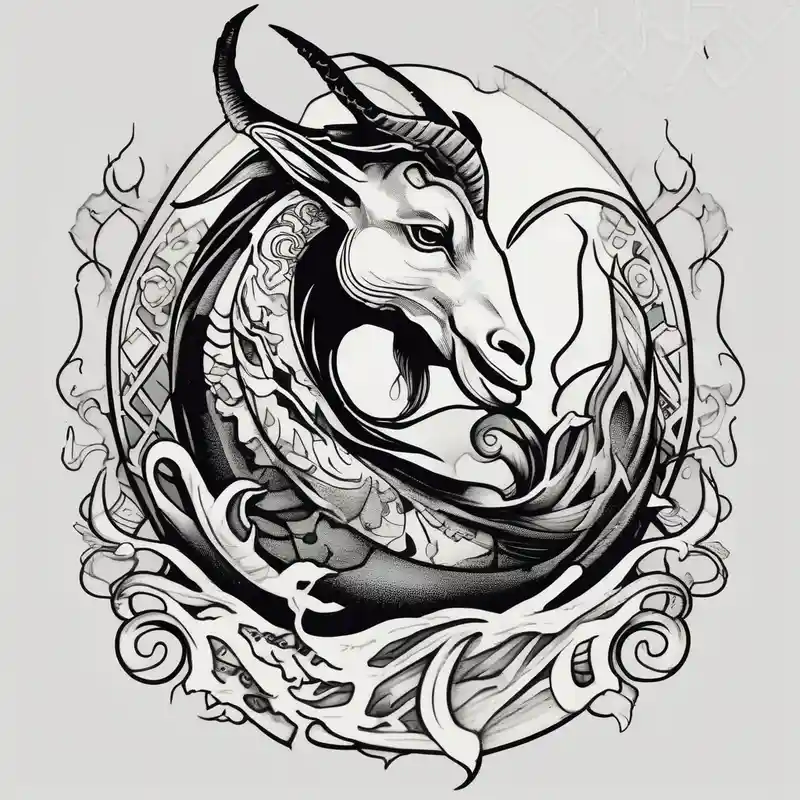 old school style Fishing Tattoo Ideas in 2025 about ignorant style capricorn sea goat with fish tail tattoo black and white sketchy fishing and ignorant style capricorn sea goat with fish tail tattoo black and white sketchy fishing