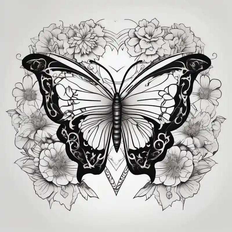 japanese style Tatuajes en el Esternón para Mujeres Ideas de Tatuajes en 2025 about Butterfly with flowers and hearts sternum tattoo and Butterfly with flowers and hearts sternum tattoo