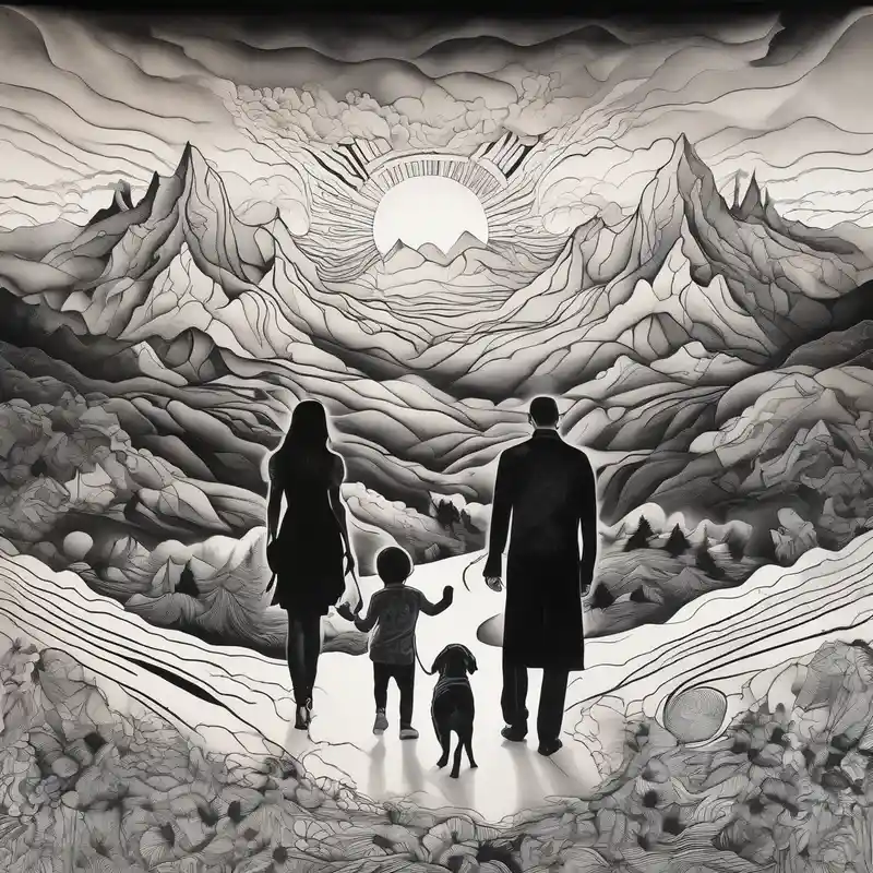 surreal style Family Tattoo Ideas in 2025 about Family 2 parents and 1 baby boy