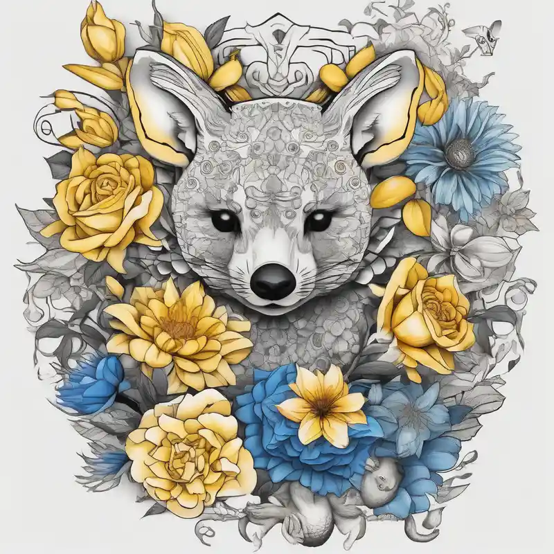 dotwork style Idées de tatouages assortis en 2025 about It will be a matching tattoo for 4 women. Our favorite flowers are yellow roses and lillies