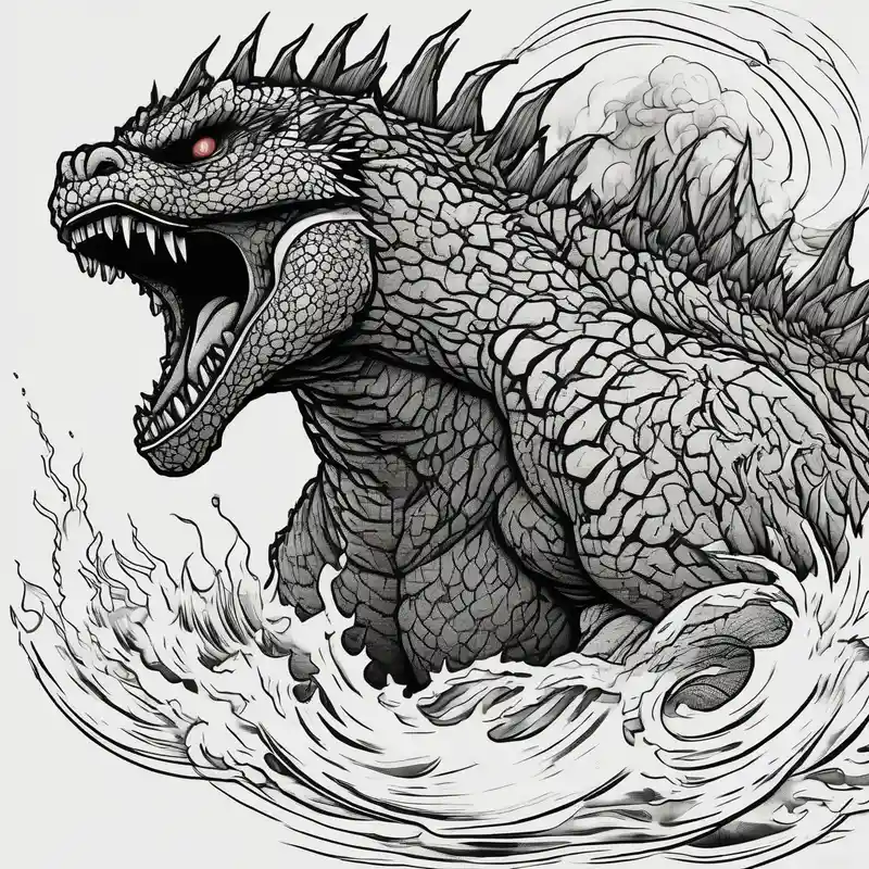 japanese style Godzilla Tattoo Ideas in 2025 about godzilla and roaring