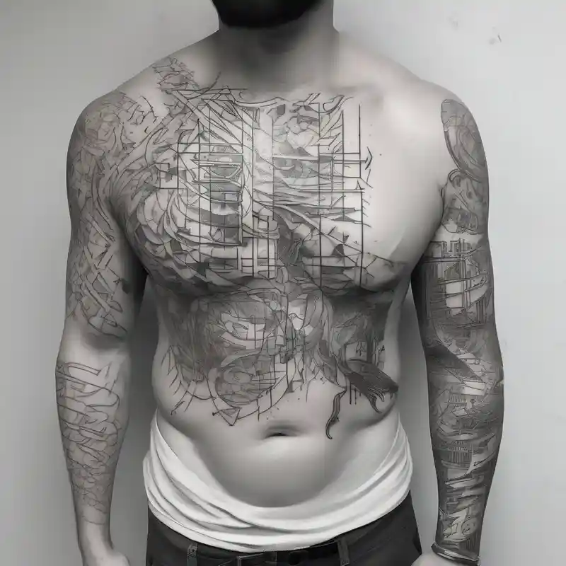 sketch style Idées de tatouages de jambe de Dak Prescott en 2025 about Dawson and Dakota names built into a sleeve half-sleeve--for-men and Dawson and Dakota names built into a sleeve half-sleeve--for-men