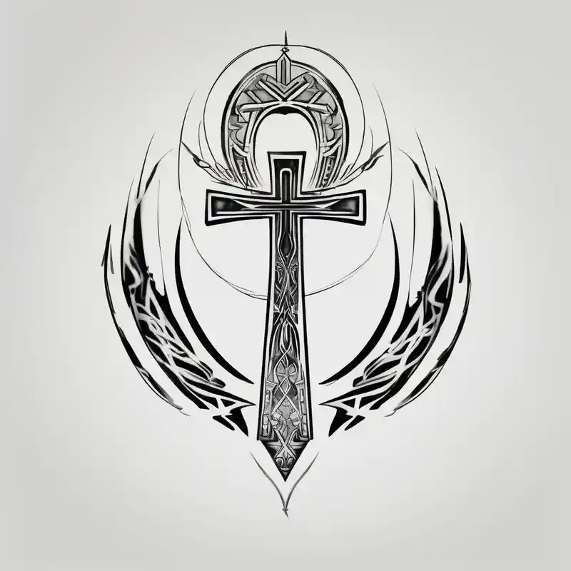 minimalist style Half Sleeve Tattoo Ideas and Designs in 2024 about ankh Half sleeve half-sleeve-for-men and ankh Half sleeve half-sleeve-for-men