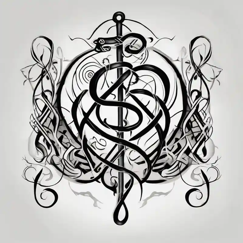 surreal style Half Sleeve Tattoo Ideas and Designs in 2024 about Celtic styling and anchor