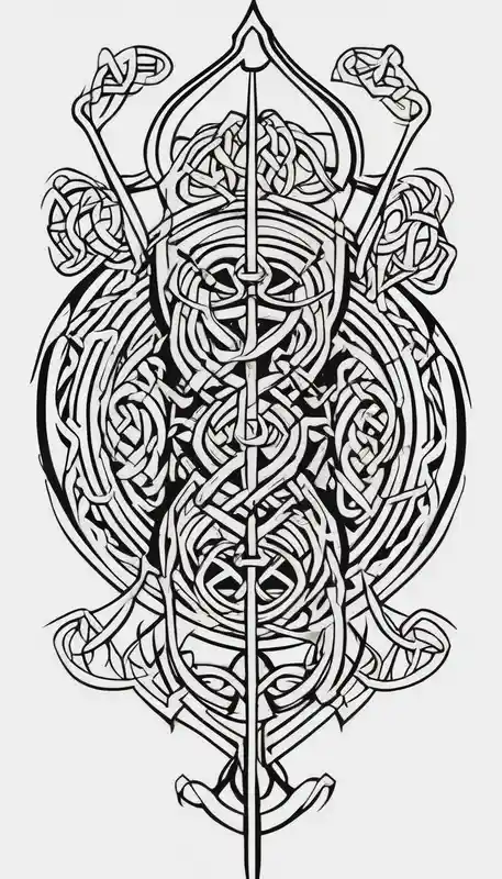 minimalist style 2025年における意味を持つ男性のためのバイキングタトゥーデザイン about Celtic Viking sleeve tattoo half-sleeve-for-men and Celtic Viking sleeve tattoo half-sleeve-for-men