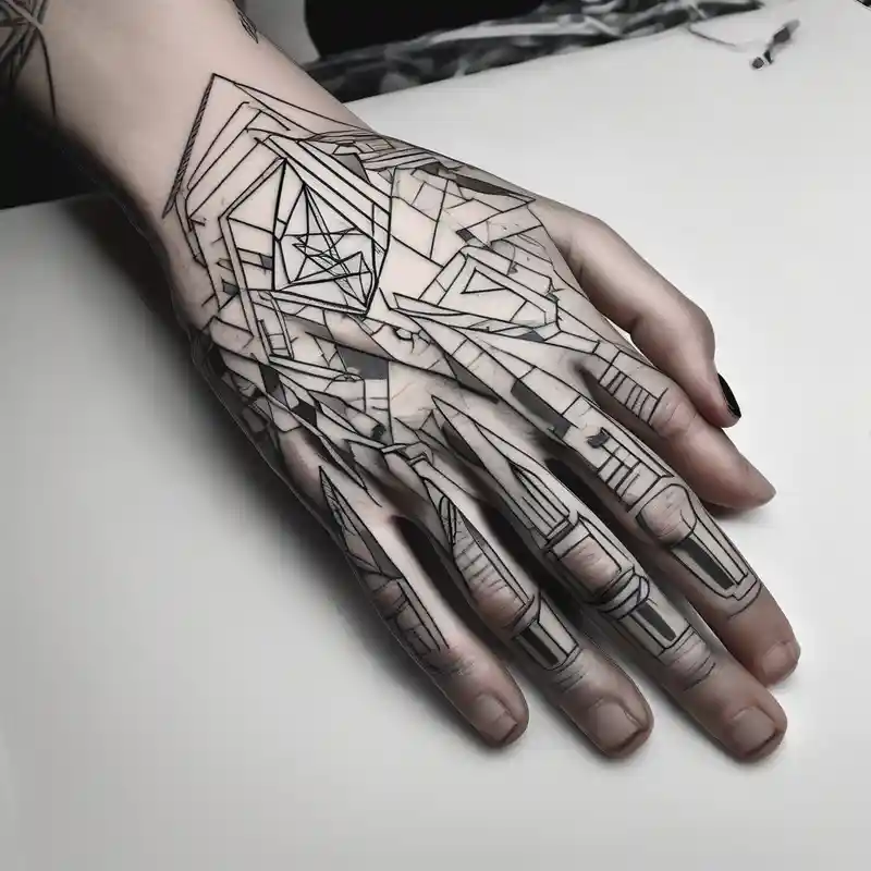 sketch style Sleeve Tattoo Ideas and Designs in 2024 about cyberpunk 2077 and hand tattoo