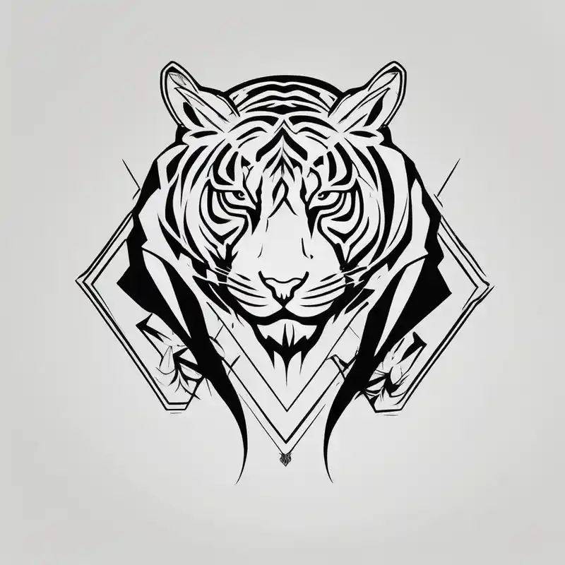 minimalist style Ideas de tatuajes de Hawk Tuah en 2025 about tiger and a hawk eye face together hawk-tuah and tiger and a hawk eye face together hawk-tuah