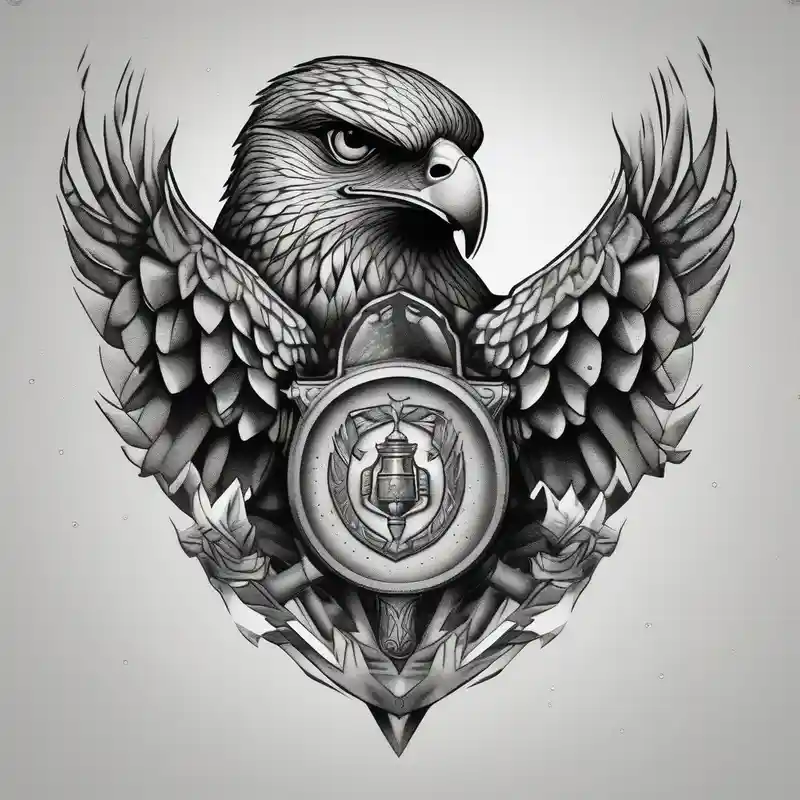 dotwork style Hawk Tuah Tattoo Ideas in 2025 about Hawk holding a trophy 2024 hawk-tuah and Hawk holding a trophy 2024 hawk-tuah