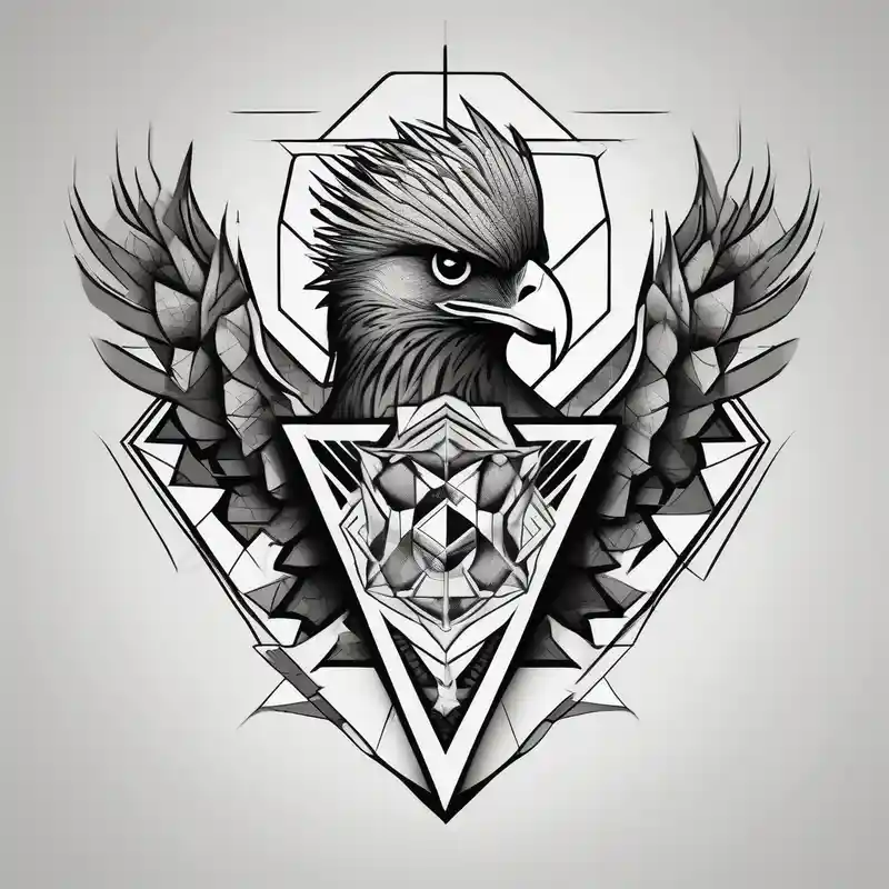 geometric style Ideas de tatuajes de Hawk Tuah en 2025 about Hawk holding a trophy 2024 hawk-tuah and Hawk holding a trophy 2024 hawk-tuah