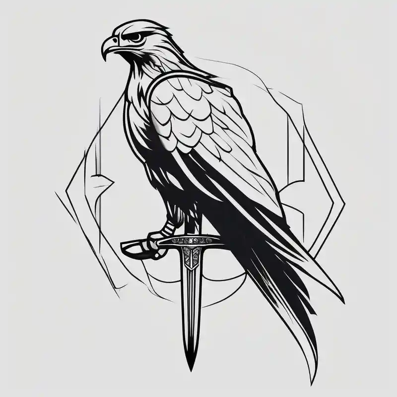 minimalist style Ideas de tatuajes de Hawk Tuah en 2025 about Hawk on sword hawk-tuah and Hawk on sword hawk-tuah